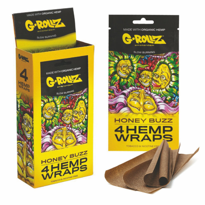 Wraps chanvre G-Rollz Honey Buzz x4 | Selected Leaves