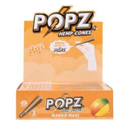 Cônes chanvre POPZ King Size Mango Maui x3 | Selected Leaves